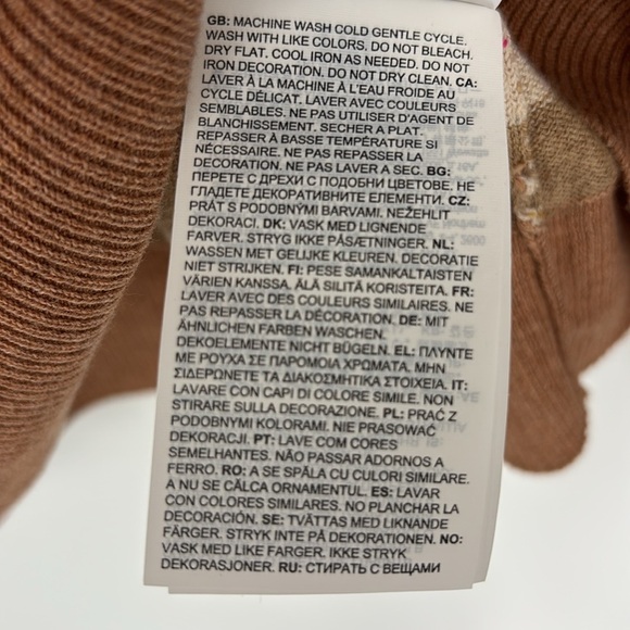 Smartwool Edgewood Boyfriend Striped Crewneck Sweater Almond Women’s Size Medium - Picture 6 of 10